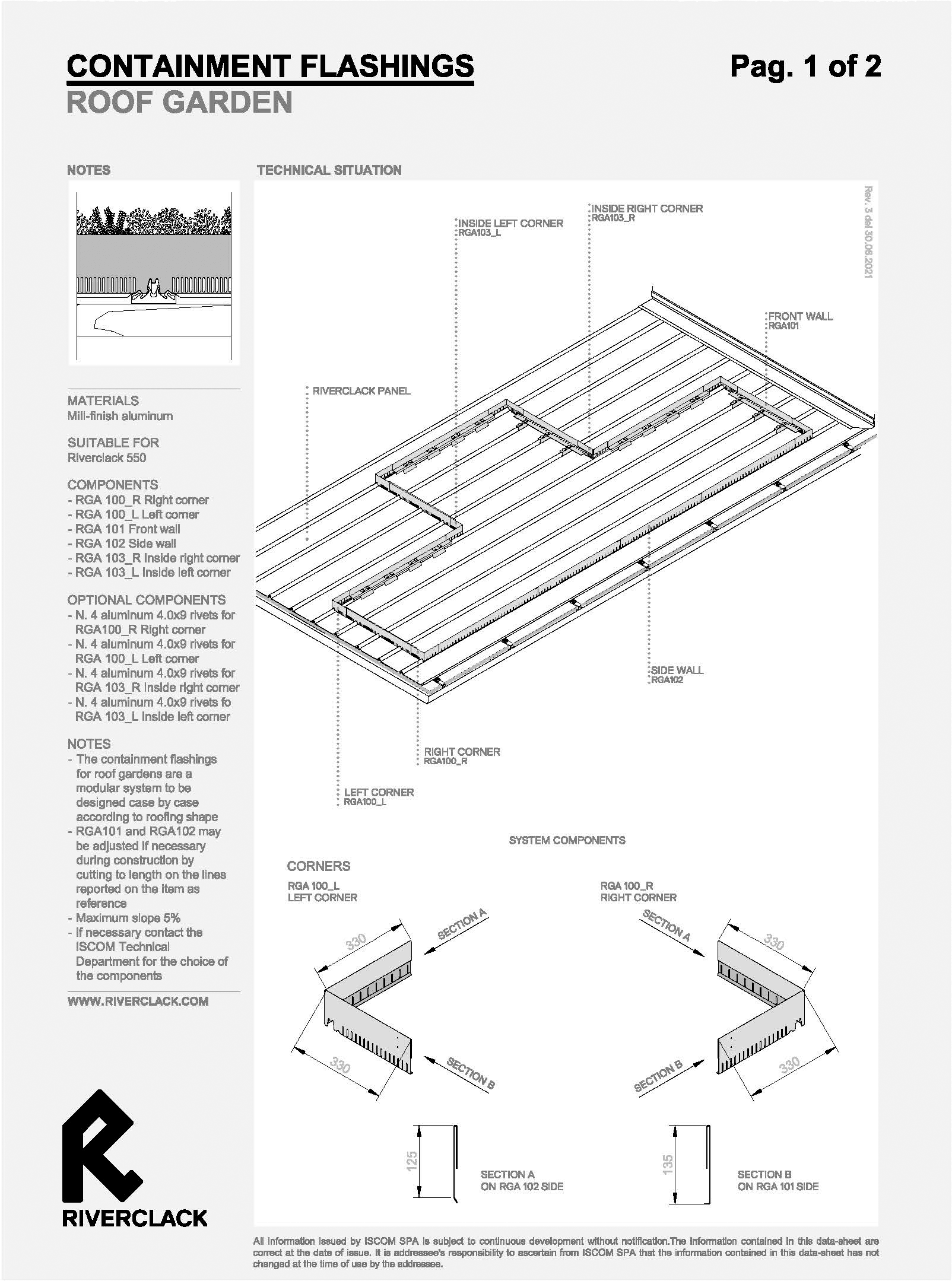 CONTAINMENT FLASHINGS