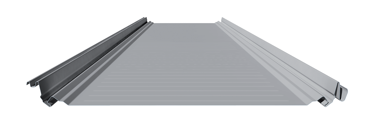 Metal watertight walkable roof