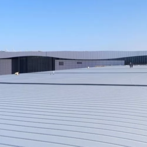 Standing seam roof water test